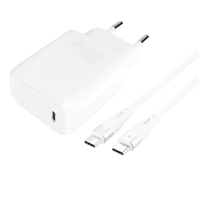 Silicone Power 30W (Type-C) + Cable Type-C to Type-C  (EOL)